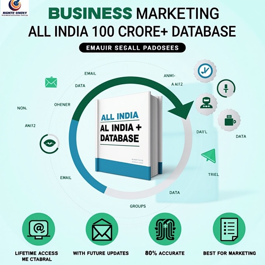 All India Business & Public Info Database – 100 Crore+ Records (B2B Verified & Legal Sources)