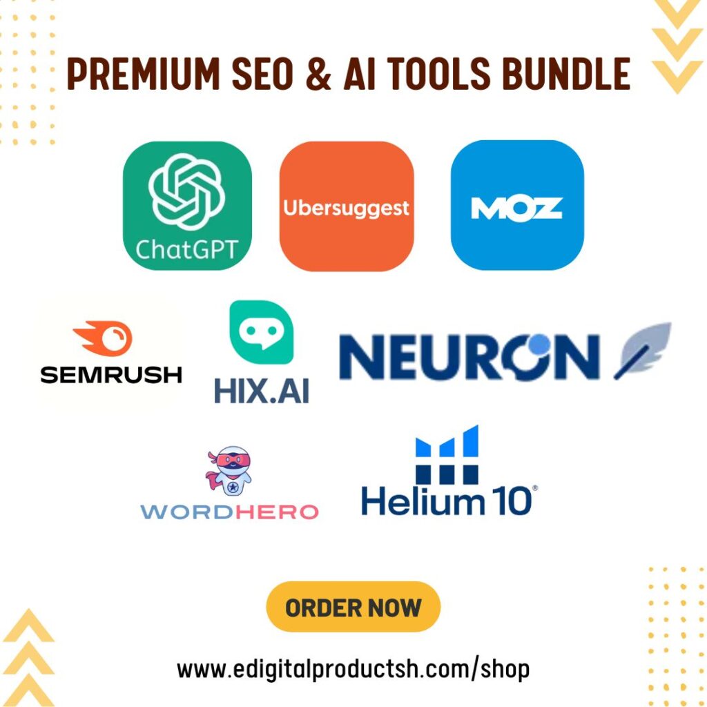 ChatGPT, SEMrush, Moz, Ubersuggest, Neuron, HIX.AI, Helium 10 & WordHero